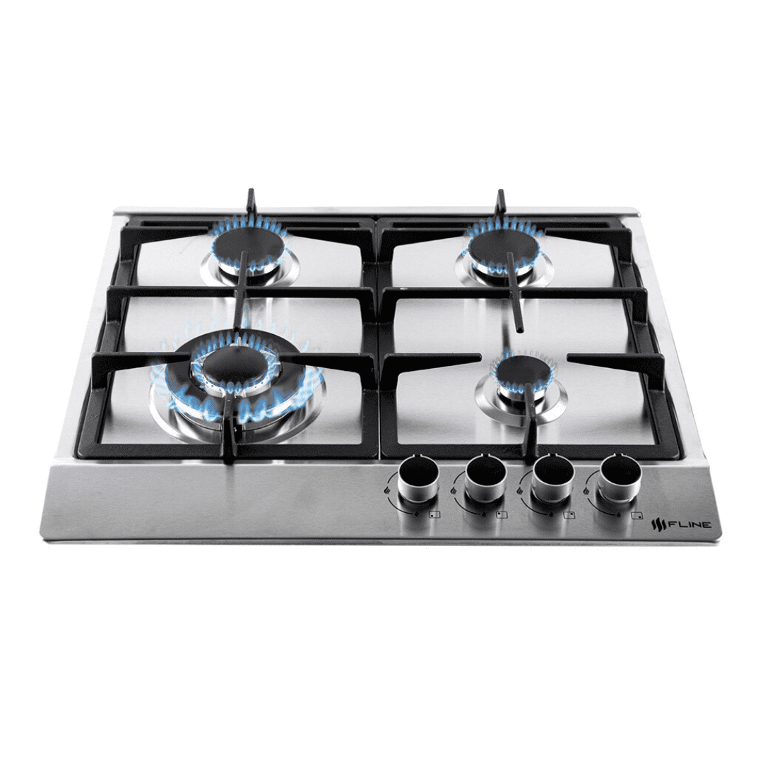 Parrilla de Gas Empotrable FLINE Lund 4 Acero Inoxidable 4 Quemadores