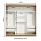 thumbnail image 3 of Ropero Closet Madesa Reno 3 Puertas Corredizas - Marrón/Blanco, 3 of 9