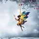 thumbnail image 4 of MTBLYS Adorno navideño de vidrieras de hadas | Colgante de árbol de Navidad caprichoso | Adorno colgante de ángel mágico con varita | Adorno navideño con detallado patrón geométrico, 4 of 6