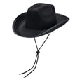 thumbnail image 4 of Sombrero de vaquero Sunnimix negro para Disfraz y Fotografía, 4 of 8