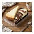 thumbnail image 4 of Tarta de Queso Estilo New York con Mármol de Chocolate 2 Rebanadas, 4 of 6