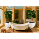 thumbnail image 5 of Atmos Homeware Macetas Decorativas para Interior y Exterior |  1 Maceta Grande de Plástico con Capacidad para 45 Litros | Modelo Kun color Blanca 1 Piezas., 5 of 6