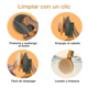 thumbnail image 4 of Cepillo Deslanador Para Quita Pelo 2 En 1 Lab.G, Naranja, 4 of 5