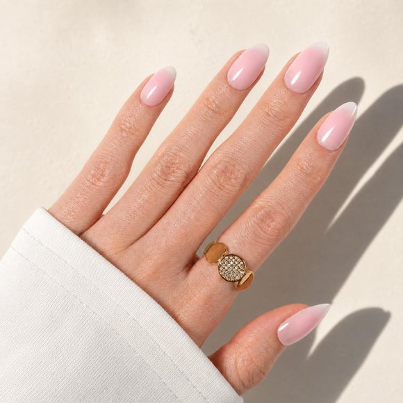 Uñas Postizas Cosmetics Blush Aura Serie X1 Almendra Corta