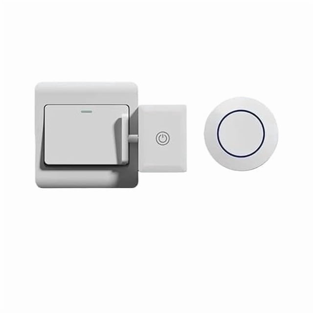 Interruptor de Luz Inalámbrico con Control Remoto: Controla La Lámpara Del Dormitorio con Un Mando a Distancia Portátil, Fácil Instalación Mediante Enchufe, Sin Necesidad de Cableado, Práctico Encend