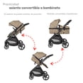thumbnail image 4 of Carriola D Bebe Travel System King Con Autoasiento 1a Etapa Beige, 4 of 7
