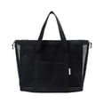 thumbnail image 2 of Travel Storage Bag Large Capacity Draining Storage Bag Dry Wet Separation Beach Bag Mesh Tote Bag, 2 of 6