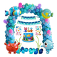 thumbnail image 1 of Decoraciones Para Fiestas Bajo El Mar Peces, Azul, 1 of 5