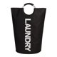 thumbnail image 1 of Cesta grande de lavandería 115L con manijas de lavado de la papelera para negro Zulema Cesto de la ropa, 1 of 7