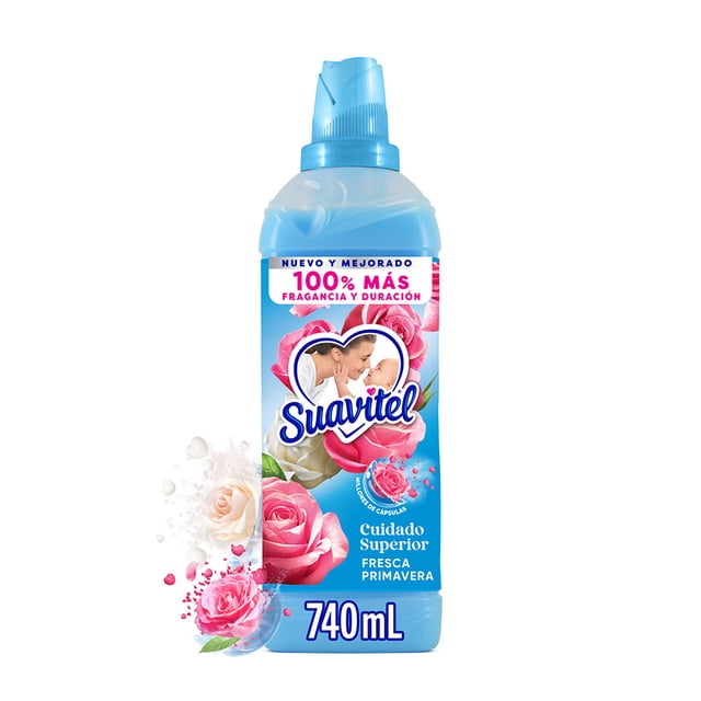 Suavizante de Telas Suavitel Cuidado Superior Fresca Primavera 740 ml