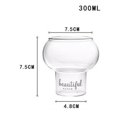 thumbnail image 3 of Copa de cóctel transparente creativa de borosilicato para vino, bebidas frías y yogur. 300 ml, 3 of 8
