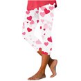 thumbnail image 3 of TaTaai Valentine's Day Printed Elastic Women High Waisted Skinny Yoga Leggings Non-see-through Breathable Gym Workout Training Casual Daily Full Length Pants Gift, 3 of 5