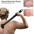 thumbnail image 1 of Afeitadora manual para el cabello Hágalo usted mismo Afeitadora de cabello para todo el cuerpo Mango largo Afeitadora plegable para el cabello, 1 of 11