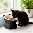 thumbnail image 4 of Cats Food Bowl Large Capacity Pet Food Bowl Cute Drinking Bowl For Cats To Protects The, 4 of 6
