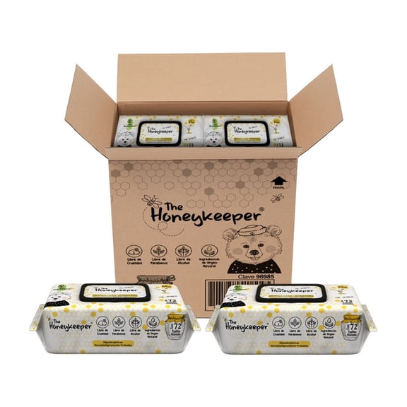 Toallitas Húmedas para Bebé Honey Keeper Aroma a Miel 8 Paquetes 576 Piezas