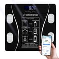 thumbnail image 1 of Bascula de Cuerpo Cuadrada Digital SelectShop Bluetooth Hasta 180 Kg, 1 of 6