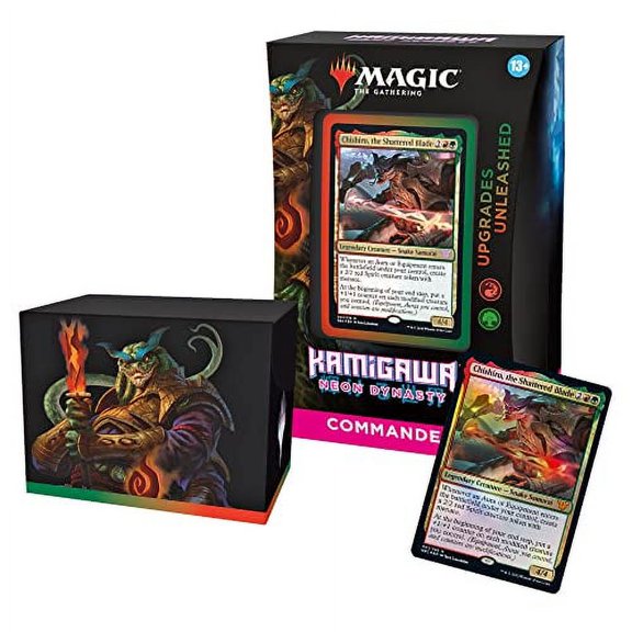 Magic The Gathering Kamigawa: Neon Dynasty Commander Deck - Actualizaciones desatadas (Rojo-Verde)
