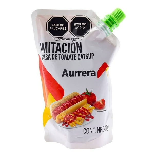 Imitación salsa de tomate Aurrera catsup 400 g
