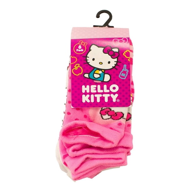 Tin Hello Kitty Niña y Juvenil 6 Pares Multicolor Talla 10-13