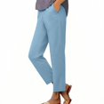 thumbnail image 2 of TaTaai Stretchy Golf Women Cropped Pants Lightweight Breathable Machine Washable No Fading Casual Travel Sports Slim Fit Ankle Length Trousers Gift, 2 of 9