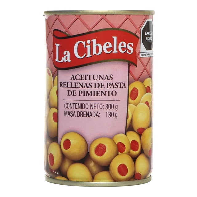 Aceitunas Cibeles rellenas de pasta de pimiento 300 g
