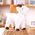 thumbnail image 4 of Lifelike Goat Stuffed Animal- Black or White 11.81", Soft Sheep Model Plush Toy, 4 of 6