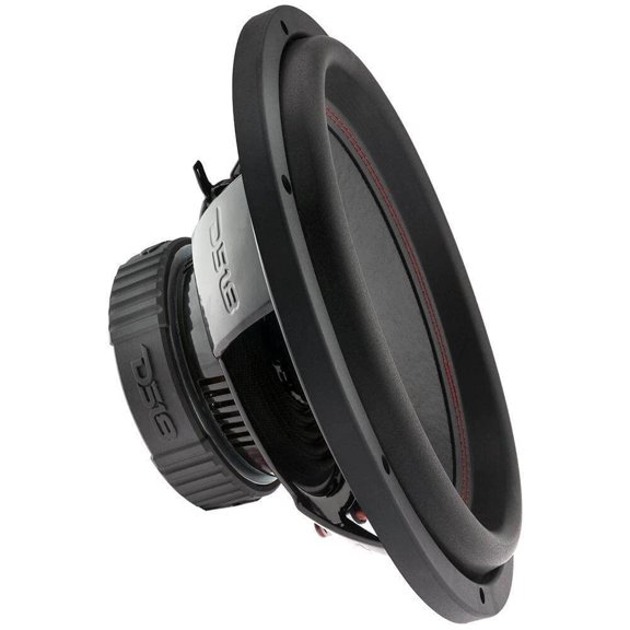 DS18 SLC12S Altavoz de audio para subwoofer para automóvil - Cono de fibra de vidrio de papel de 12 pulgadas Cesta de acero negro Bobina de voz única Impedancia de 4 ohmios Potencia máxima de 500 W y