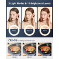 thumbnail image 4 of UBeesize 12 Selfie Ring Light with Stand and Overhead Phone Mount, 62 Foldable Tripod for iPhone with Ringlight, Phone Light for Video Recording,Cooking,Photography,Live Streaming,Tiktok,YouTube, 4 of 5