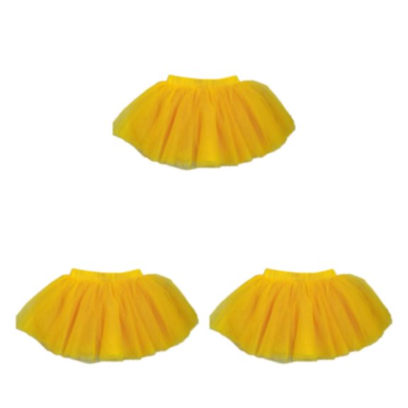 Minnieouse traje de niña niño ballet danza patinaje mono ropa de baile tutú de cuatro capas color sólido hilo de navidad / Type1 NO1