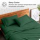 thumbnail image 3 of Juego de fundas de almohada Bare Home colección Premium 1800 tamaño estándar verde bosque 2 unidades, 3 of 7