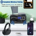 thumbnail image 3 of Tocadiscos de vinilo LoopTone 10 en 1, 3 velocidades, Bluetooth, negro y gris, 3 of 7