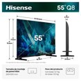 thumbnail image 3 of TV Pantalla Hisense de 55 pulgadas Hi-QLED - MINILED 55QD8SV con sistema operativo VIDAA, 3 of 12