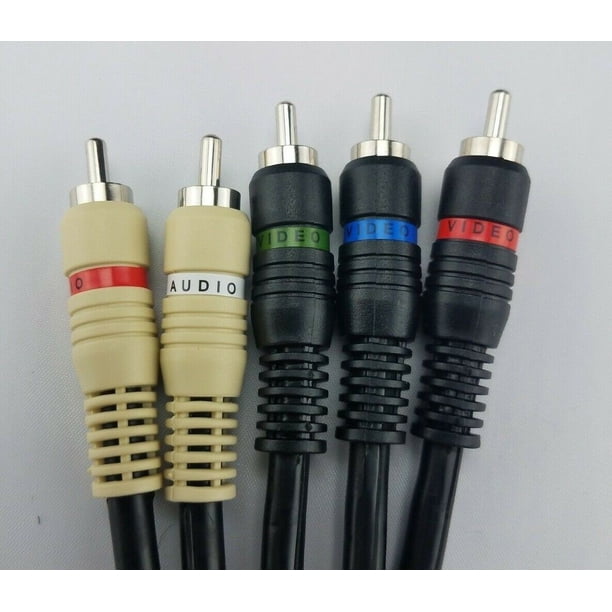 Imagen 3 de Cable de Video Componente de 6 PIES SatelliteSale con Audio 5 RCA RGB para HDTV DVD VCR