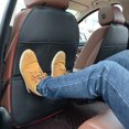 thumbnail image 4 of Protector de asiento trasero para coche, de piel sintética, impermeable, alfombrilla protectora para el asiento delantero, organizador de almacenamiento con bolsillos grandes, accesorios para coche., 4 of 8