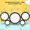 thumbnail image 4 of Batería infantil Blue Kids de 5 piezas | Minibatería de jazz con taburete y baquetas | Instrumento de percusión para educación temprana de 3 a 10 años | Juguete musical para interior y exterior, 4 of 5