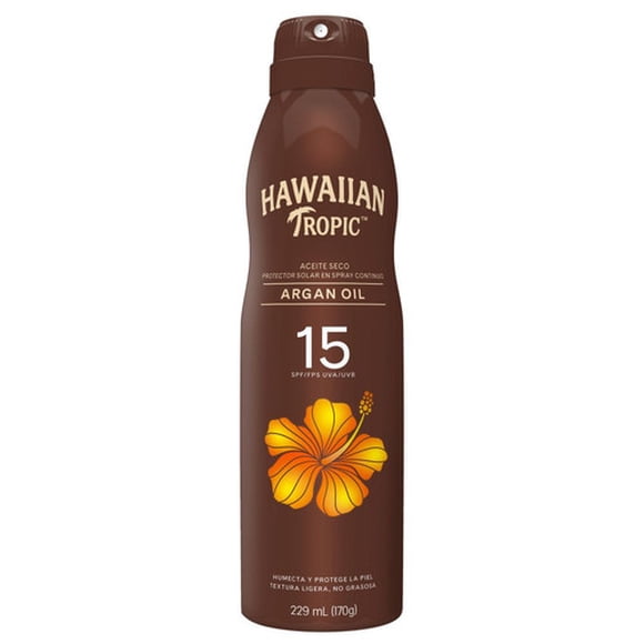 Protector Solar Hawaiian Tropic Argan Oil FPS 15 aceite seco 220 ml