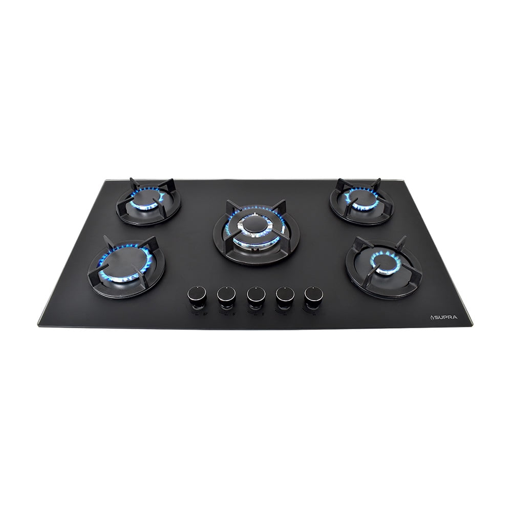 SUPRA Parrilla Empotrable de 90 cm de Gas BELLA-90 Negra