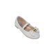 thumbnail image 1 of FLAT BALERINA VESTIR CASUAL LEON MUJER DAMA NIÑA GLITTER BLANCO 1203, 1 of 3
