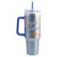 thumbnail image 2 of Termo Alto Doble Pared Con Asa Y Popote, Diseño Stitch Live Action “Surfin Stitch”, Termo Metalizado Azul, Capacidad 1. 2 L, 2 of 8