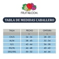 thumbnail image 4 of Playera Fruit Of The Loom para Hombre, Manga Corta Lisa Azul Talla G, 4 of 4