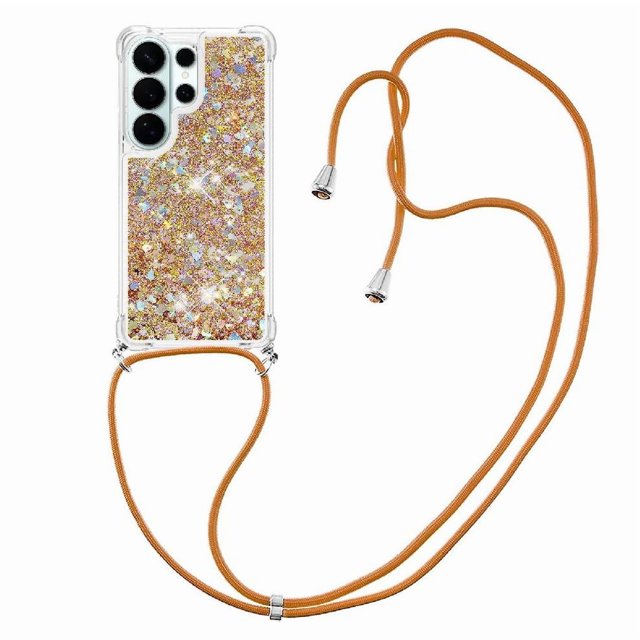 Funda FOXDOCK para Samsung Galaxy S26 Ultra con Cuerda Ajustable, Brillo Líquido, Protección Antigolpes y Lente – Ideal para Regalo