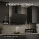 thumbnail image 5 of Nuur - Campana para Cocina Extractora de PARED 60 cm Doble Vidrio Templado, Control Digital Sin Contacto, 3 Velocidades, Filtro Carbón Activado, Luz LED, Color Negro Mate - CAMEXPA60VTM, 5 of 9