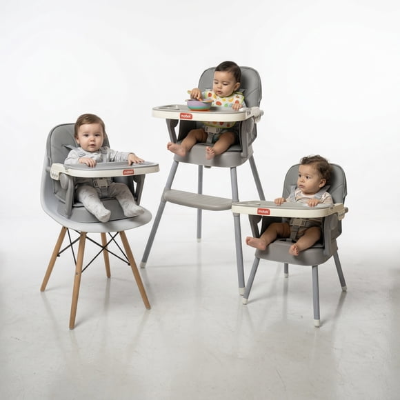 Silla Periquera Plegable Bebé Motek Emily 3 En 1 Portátil Gris