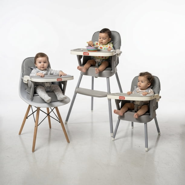 Silla Periquera Plegable Bebé Motek Emily 3 En 1 Portátil Gris