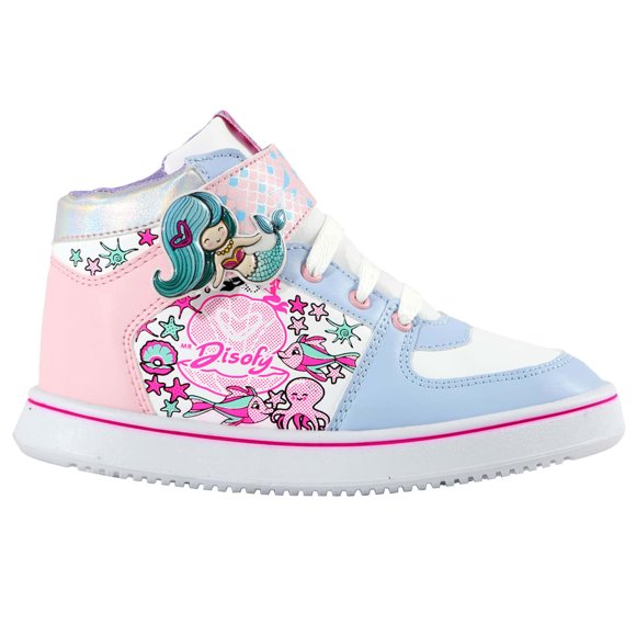 Tenis Kuali Shoes Bota Sirena Bebe Velcro Talla 18 cm Azul