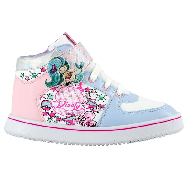 Tenis Kuali Shoes Bota Sirena Bebe Velcro Talla 18 cm Azul