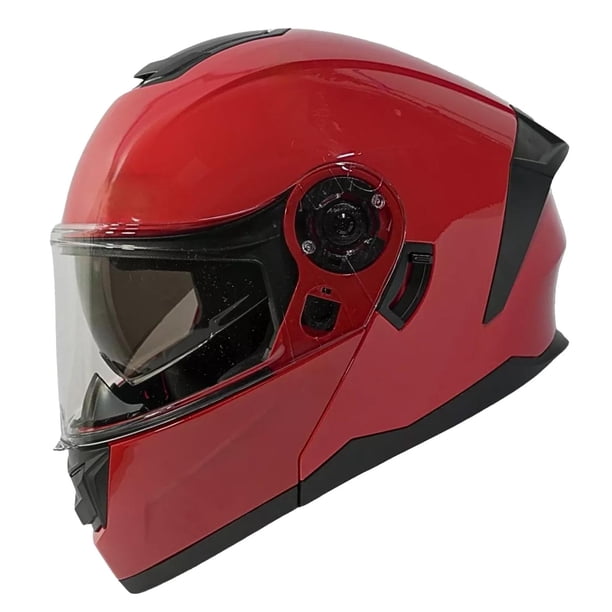 Casco Para Motociclista Sayto 2W Ghost Rojo Abatible Certificado Gafas Talla M