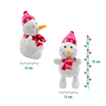 thumbnail image 3 of Peluche Navideño Muñeco de Nieve Snowman Paquete 3 Pz Importadora La Merced Ultra Suave Hipoalergénico, 3 of 5