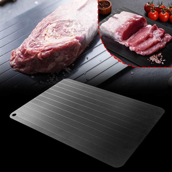 MTBLYS Tabla de descongelación rápida | Bandeja de descongelación y tabla de cortar de aleación de aluminio | Descongelación rápida para filetes, mariscos y carne