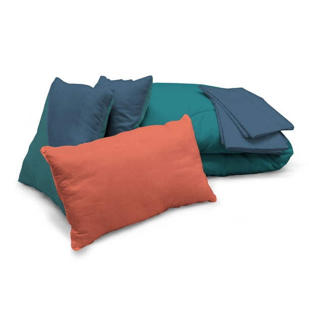Set de Cama Spring Air Colors Turquesa/Blue King Size